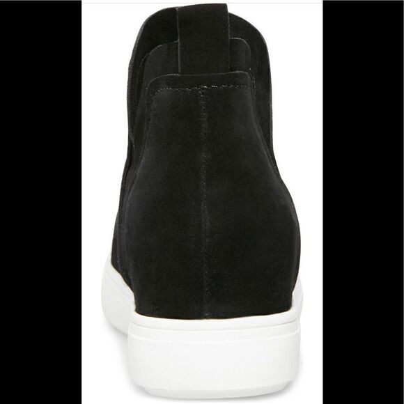 Steven Barker high top suede high top sneakers size 6,5 in black new in box - Picture 7 of 13